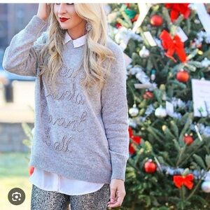 H&M sweater dear santa i want it all